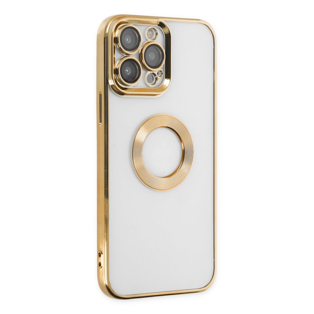  iPhone 13 Pro Max Kılıf Slot Silikon - Gold