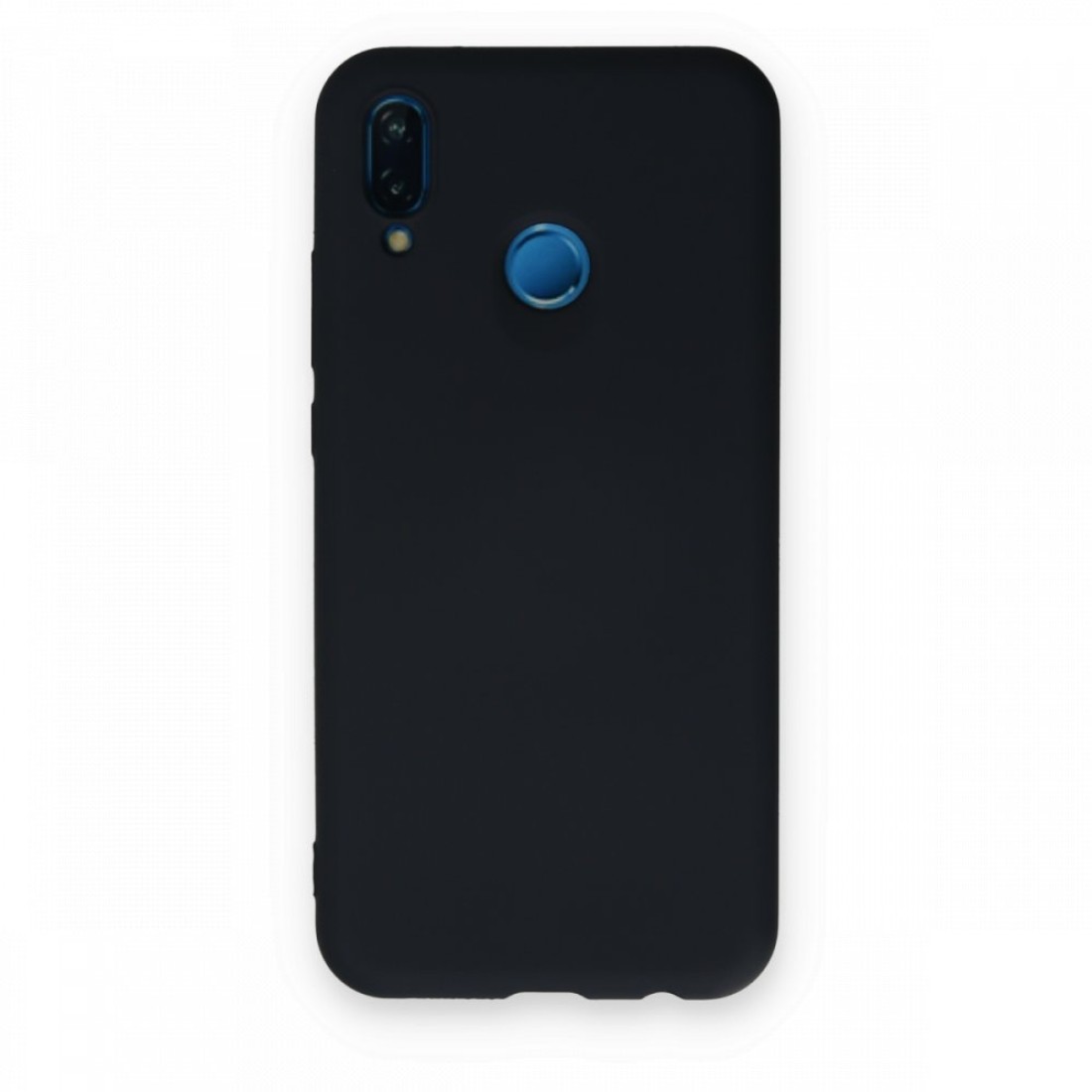  Huawei P20 Lite Kılıf Nano içi Kadife Silikon - Lacivert