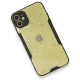  iPhone 12 Kılıf Platin Simli Silikon - Siyah