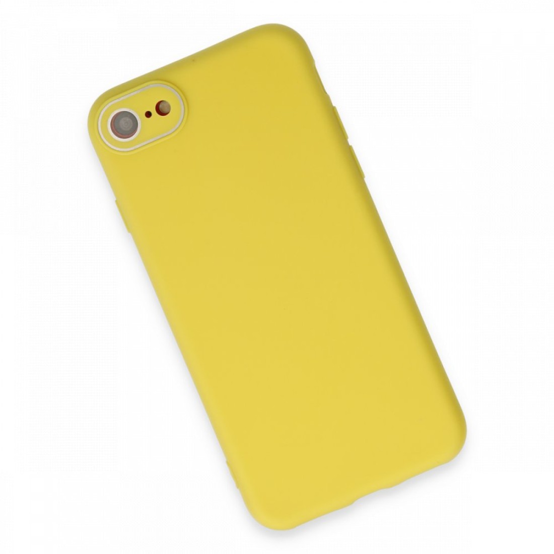 iPhone 8 Kılıf Lansman Glass Kapak - Sarı iPhone 8 Kılıf Lansman Glass Kapak - Sarı