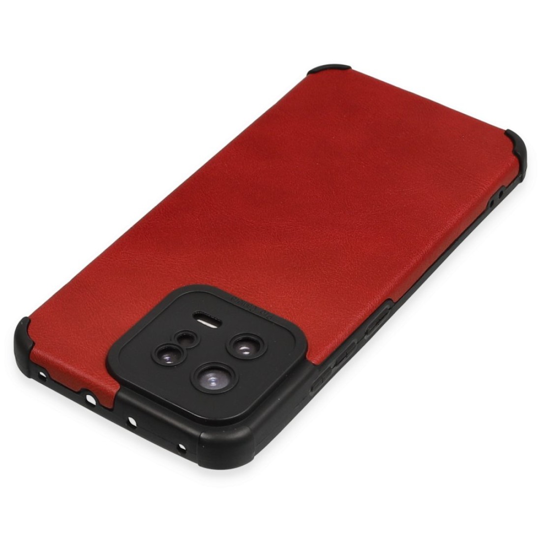 Xiaomi Mi 13 Kılıf Loop Deri Silikon - Kırmızı Xiaomi Mi 13 Kılıf Loop Deri Silikon - Kırmızı