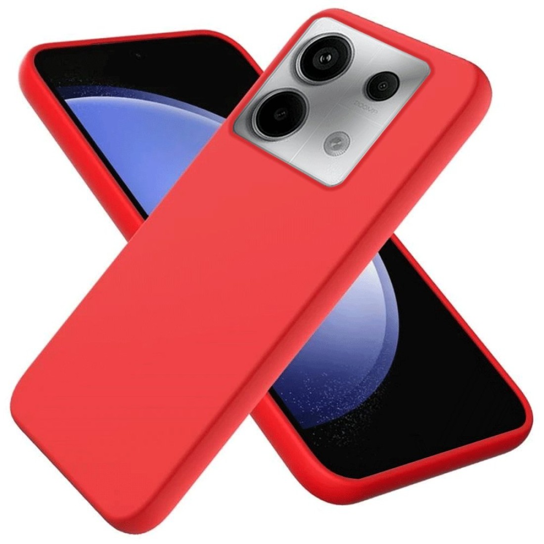  Xiaomi Poco M6 Pro 4G Kılıf First Silikon - Kırmızı