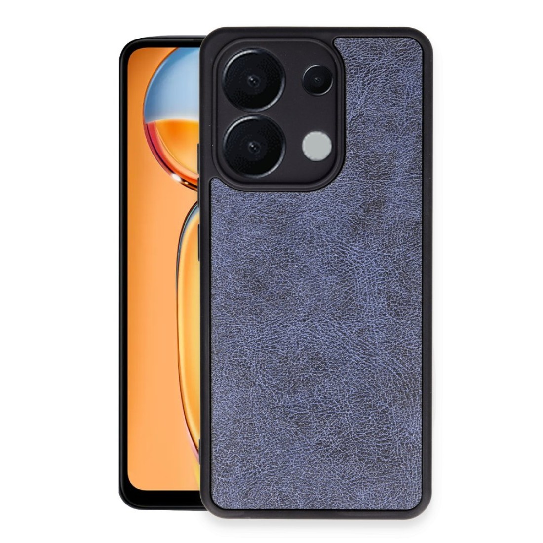  Xiaomi Poco M6 Pro 4G Kılıf Aras Deri Kapak - Lacivert