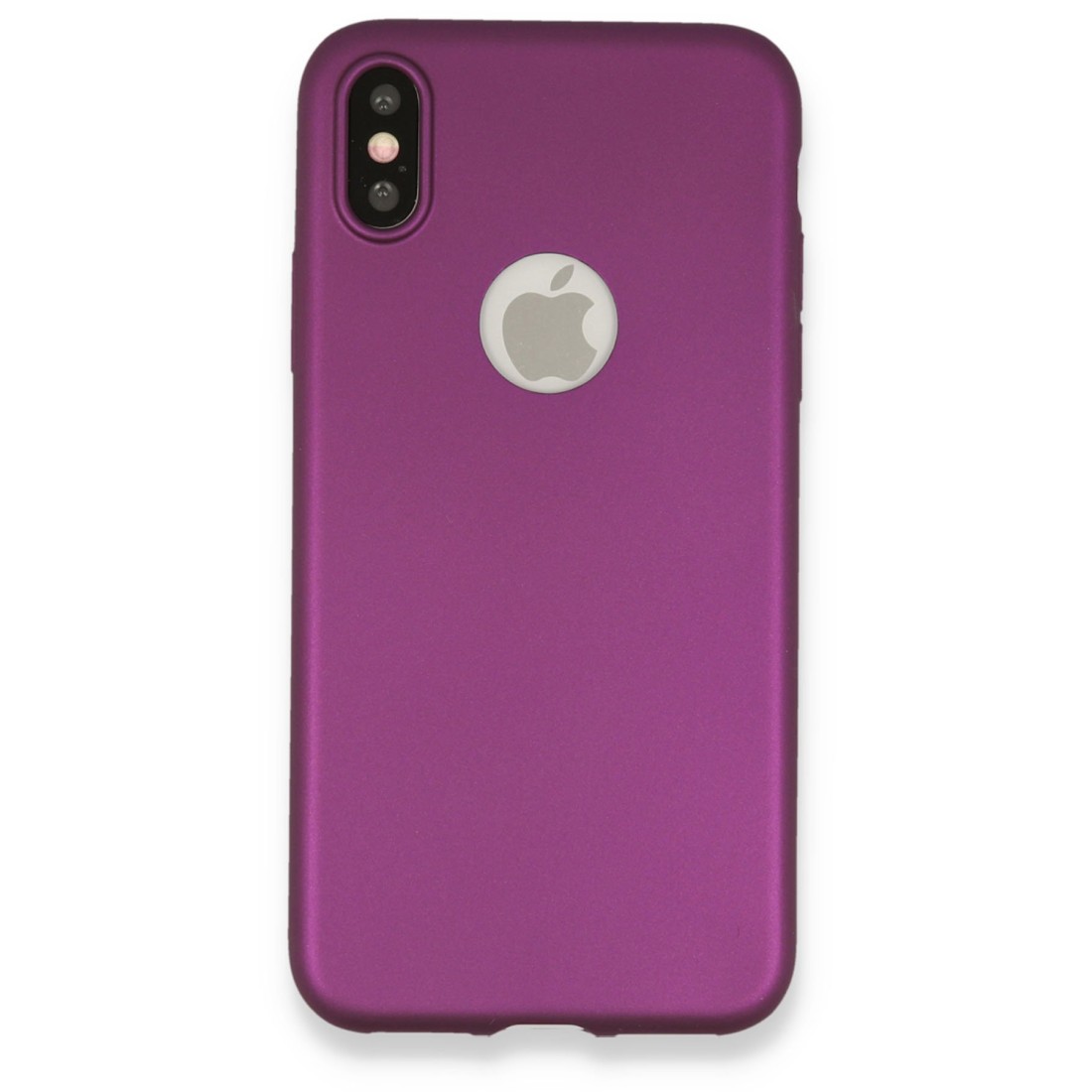 iPhone XS Kılıf First Silikon - Mürdüm iPhone XS Kılıf First Silikon - Mürdüm
