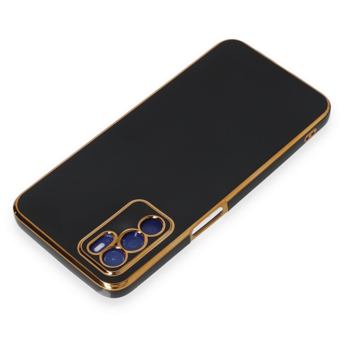  Oppo A55 Kılıf Volet Silikon - Siyah