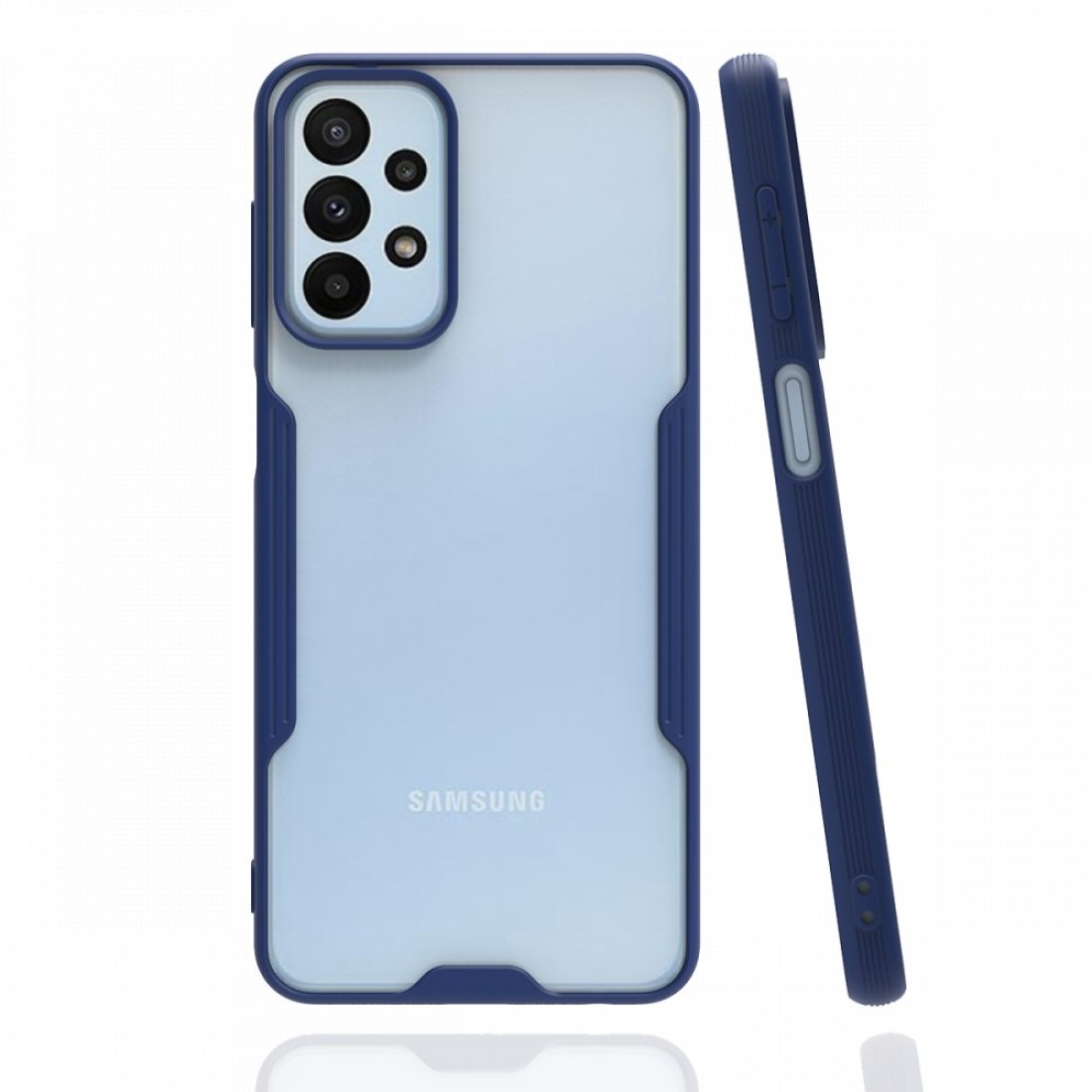 Samsung Galaxy A23 4G Kılıf Platin Silikon - Lacivert