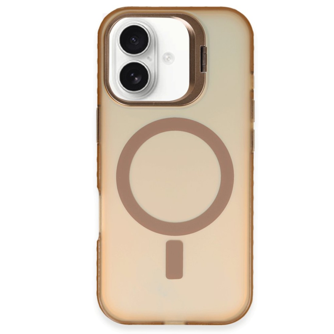  iPhone 16 Plus Kılıf Primera Magsafe Standlı Kapak - Gold