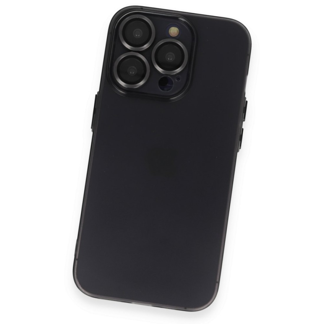 iPhone 14 Pro Kılıf Luko Lens Silikon - Siyah