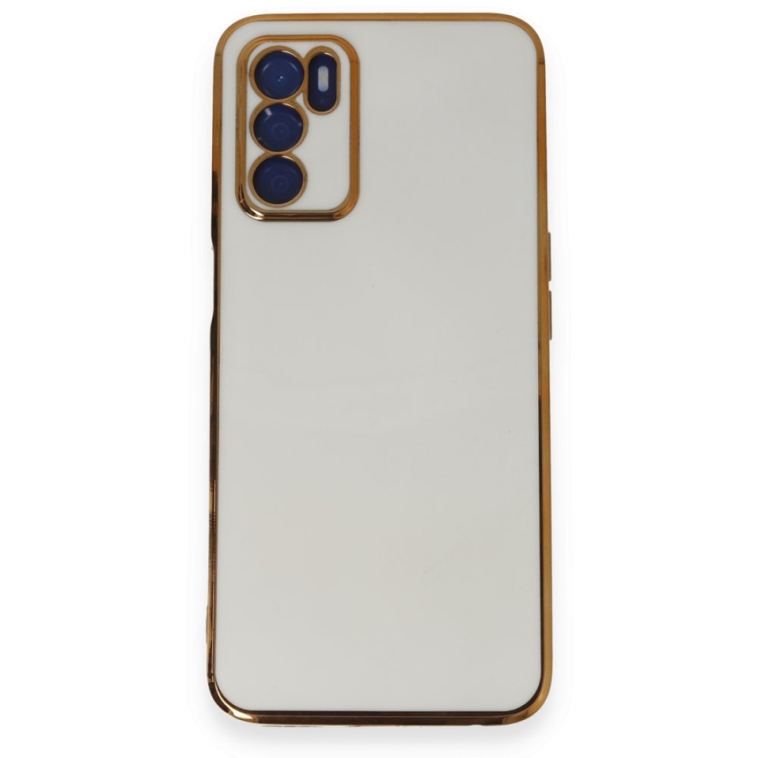  Oppo A16 Kılıf Volet Silikon - Beyaz