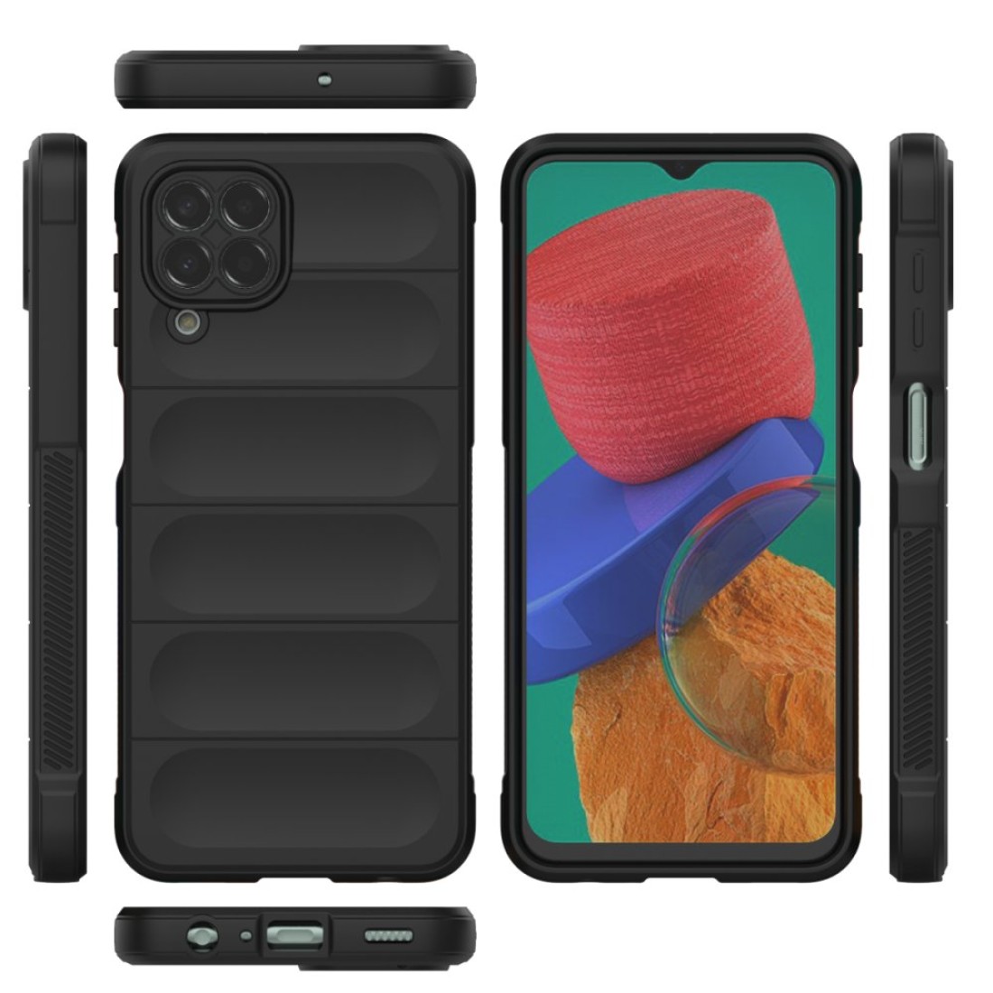  Samsung Galaxy M33 Kılıf Optimum Silikon - Siyah