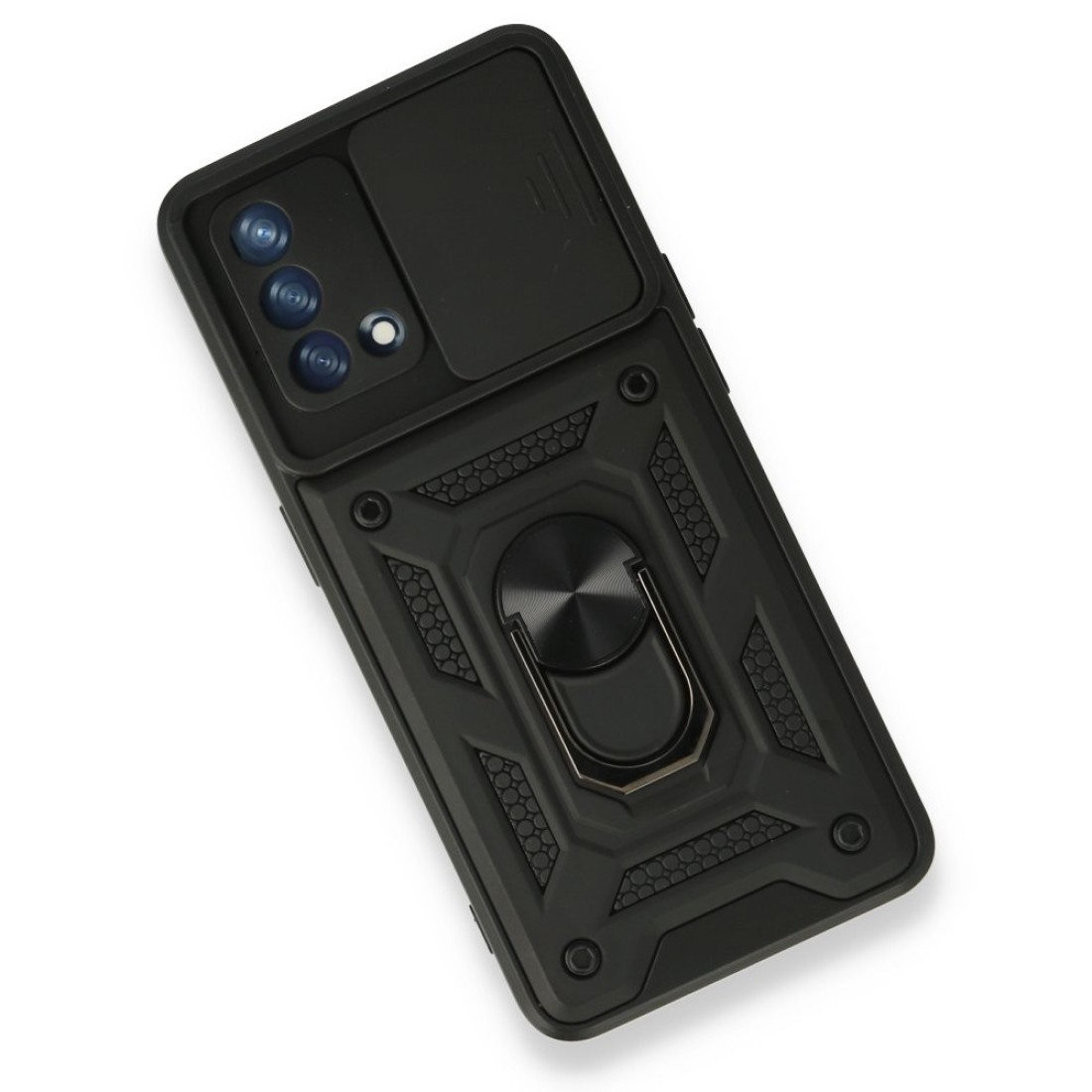 Oppo A74 4G Kılıf Pars Lens Yüzüklü Silikon - Siyah Oppo A74 4G Kılıf Pars Lens Yüzüklü Silikon - Siyah