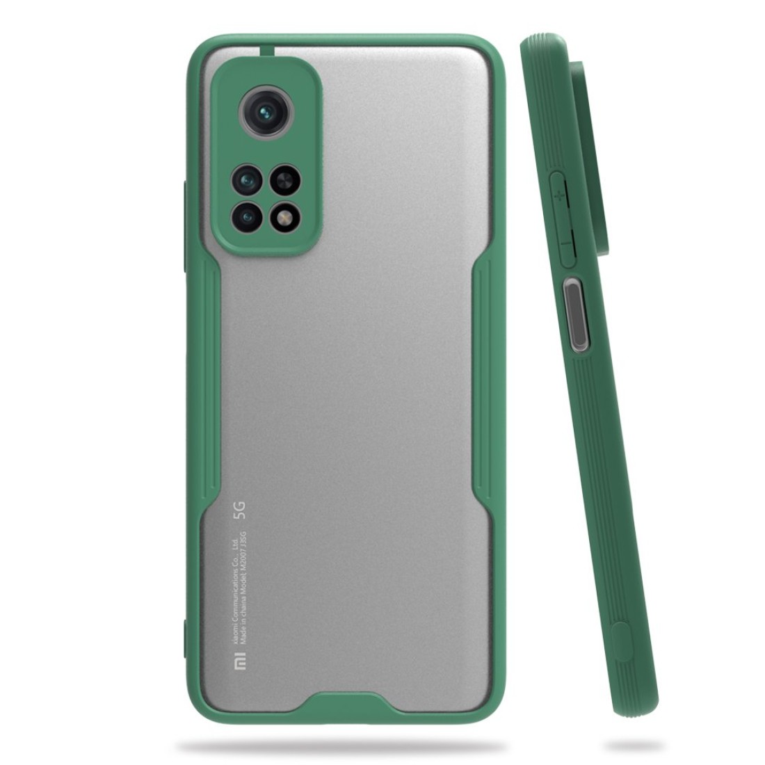 Xiaomi Mi 10T Pro Kılıf Platin Silikon - Yeşil