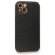 iPhone 13 Kılıf Coco Karbon Silikon - Siyah iPhone 13 Kılıf Coco Karbon Silikon - Siyah