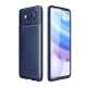  Xiaomi Pocophone X3 Kılıf Auto Focus Karbon Kapak - Lacivert