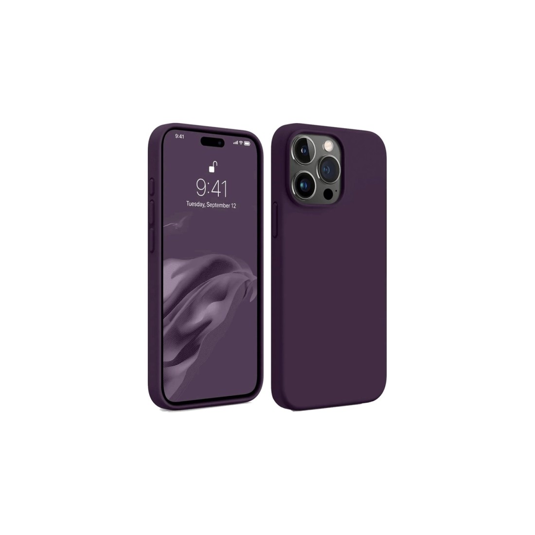 iPhone 15 Pro Max Kılıf First Silikon - Mürdüm iPhone 15 Pro Max Kılıf First Silikon - Mürdüm