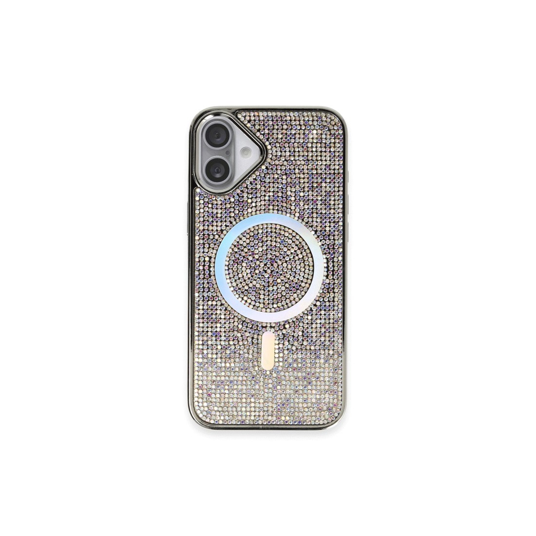 iPhone 16 Kılıf Diamond Magsafe Kapak - Rainbow iPhone 16 Kılıf Diamond Magsafe Kapak - Rainbow