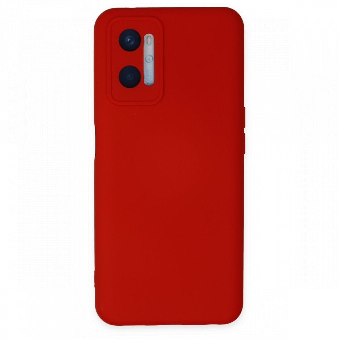  Oppo A96 Kılıf Nano içi Kadife Silikon - Kırmızı