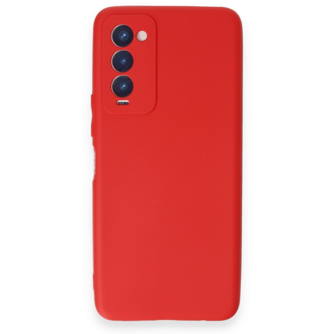  Tecno Camon 18T Kılıf First Silikon - Kırmızı