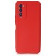 Tecno Camon 18T Kılıf First Silikon - Kırmızı