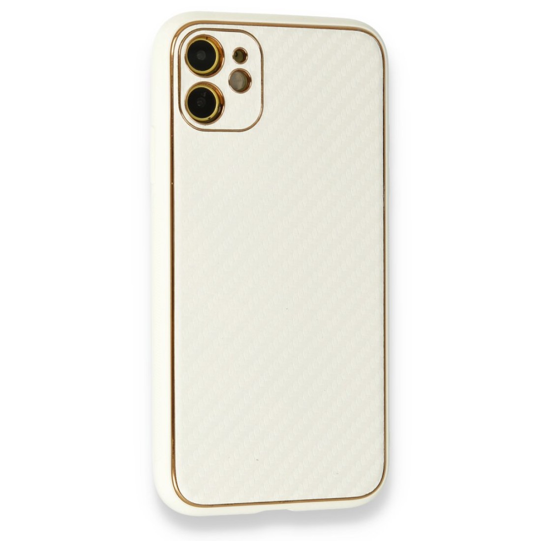  iPhone 12 Kılıf Coco Karbon Silikon - Beyaz