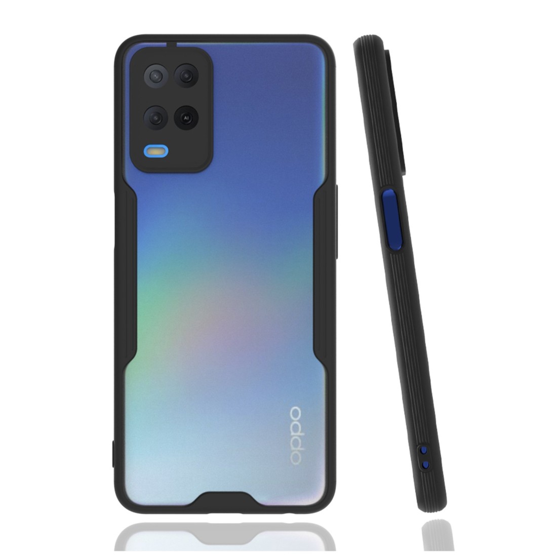Oppo A54 4G Kılıf Platin Silikon - Siyah Oppo A54 4G Kılıf Platin Silikon - Siyah