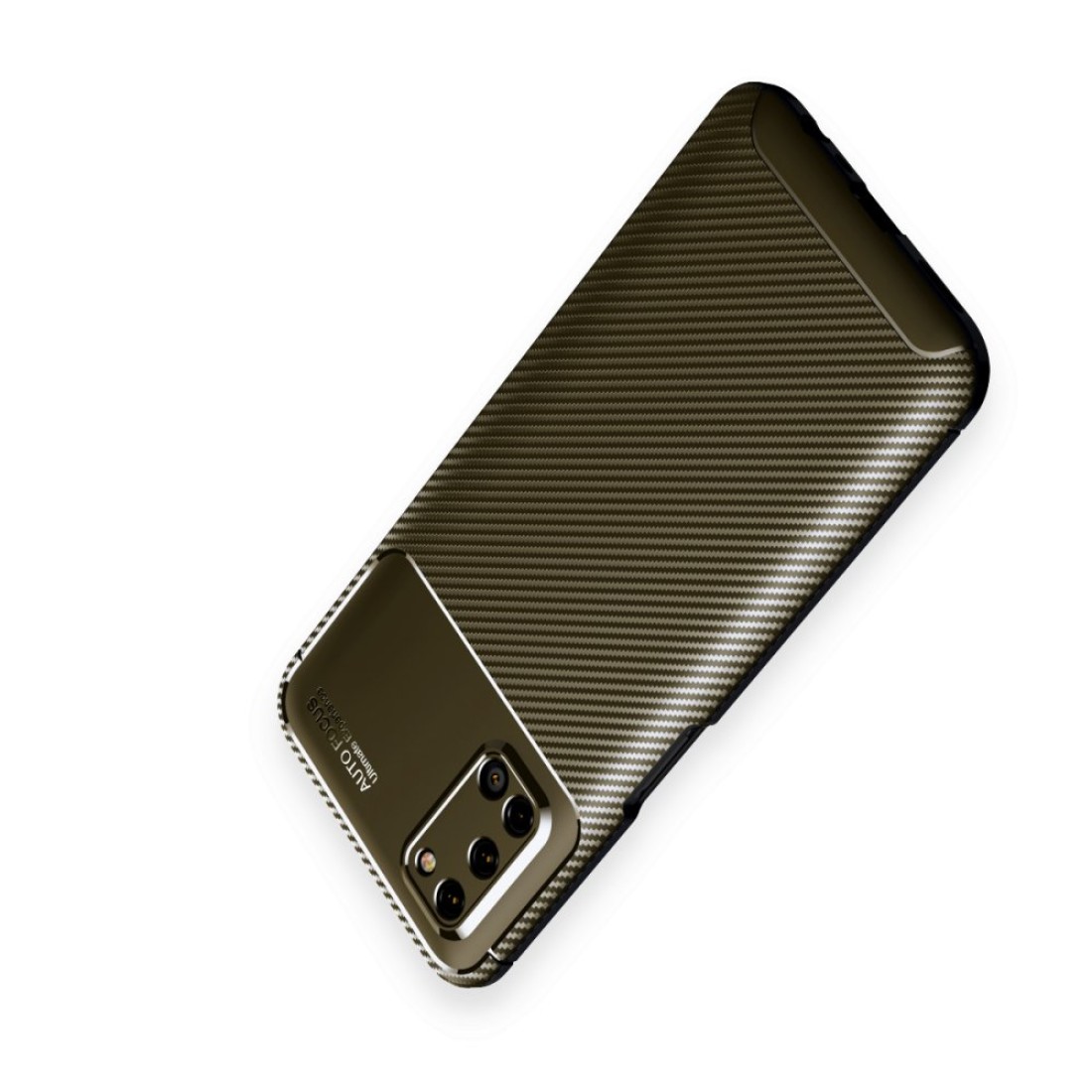  Oppo A72 Kılıf Auto Focus Karbon Kapak - Yeşil