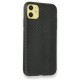 iPhone 12 Kılıf Carbonix Silikon - Siyah iPhone 12 Kılıf Carbonix Silikon - Siyah