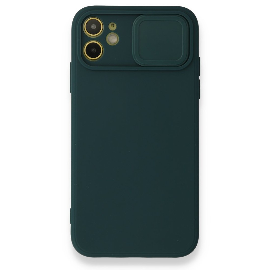  iPhone 12 Mini Kılıf Color Lens Silikon - Yeşil