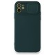  iPhone 12 Mini Kılıf Color Lens Silikon - Yeşil