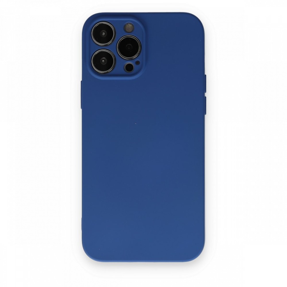  iPhone 13 Pro Max Kılıf Nano içi Kadife Silikon - Lacivert