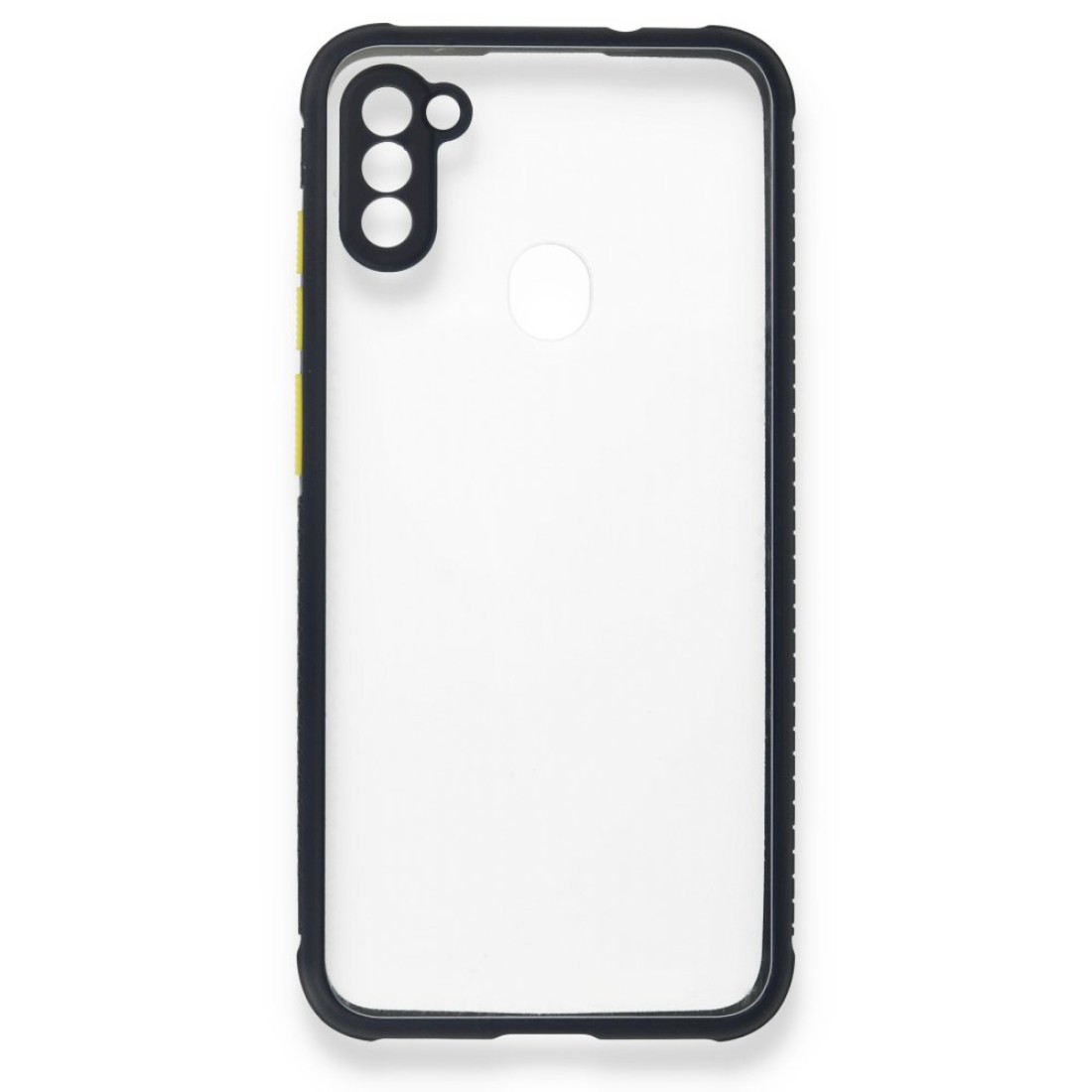  Samsung Galaxy M11 Kılıf Miami Şeffaf Silikon - Lacivert