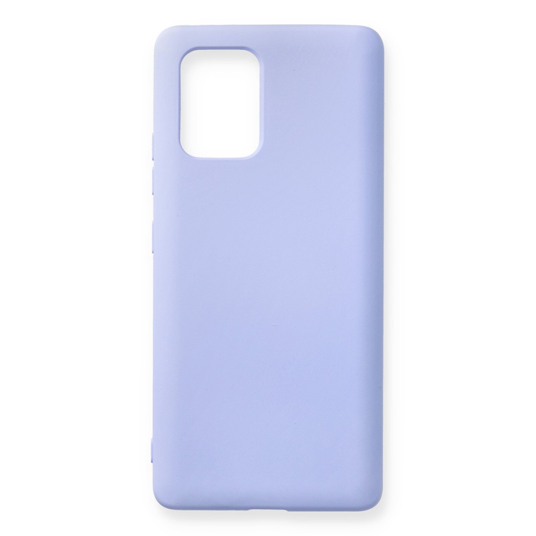  Samsung Galaxy A91 / S10 Lite Kılıf Nano içi Kadife Silikon - Lila