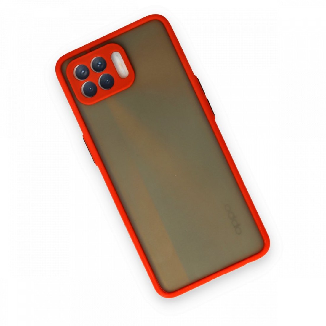 Oppo Reno 4 Lite Kılıf Montreal Silikon Kapak - Kırmızı Oppo Reno 4 Lite Kılıf Montreal Silikon Kapak - Kırmızı