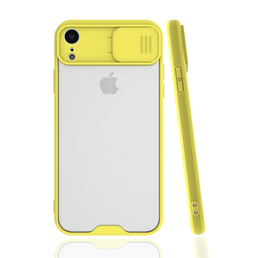  iPhone XR Kılıf Platin Kamera Koruma Silikon - Sarı