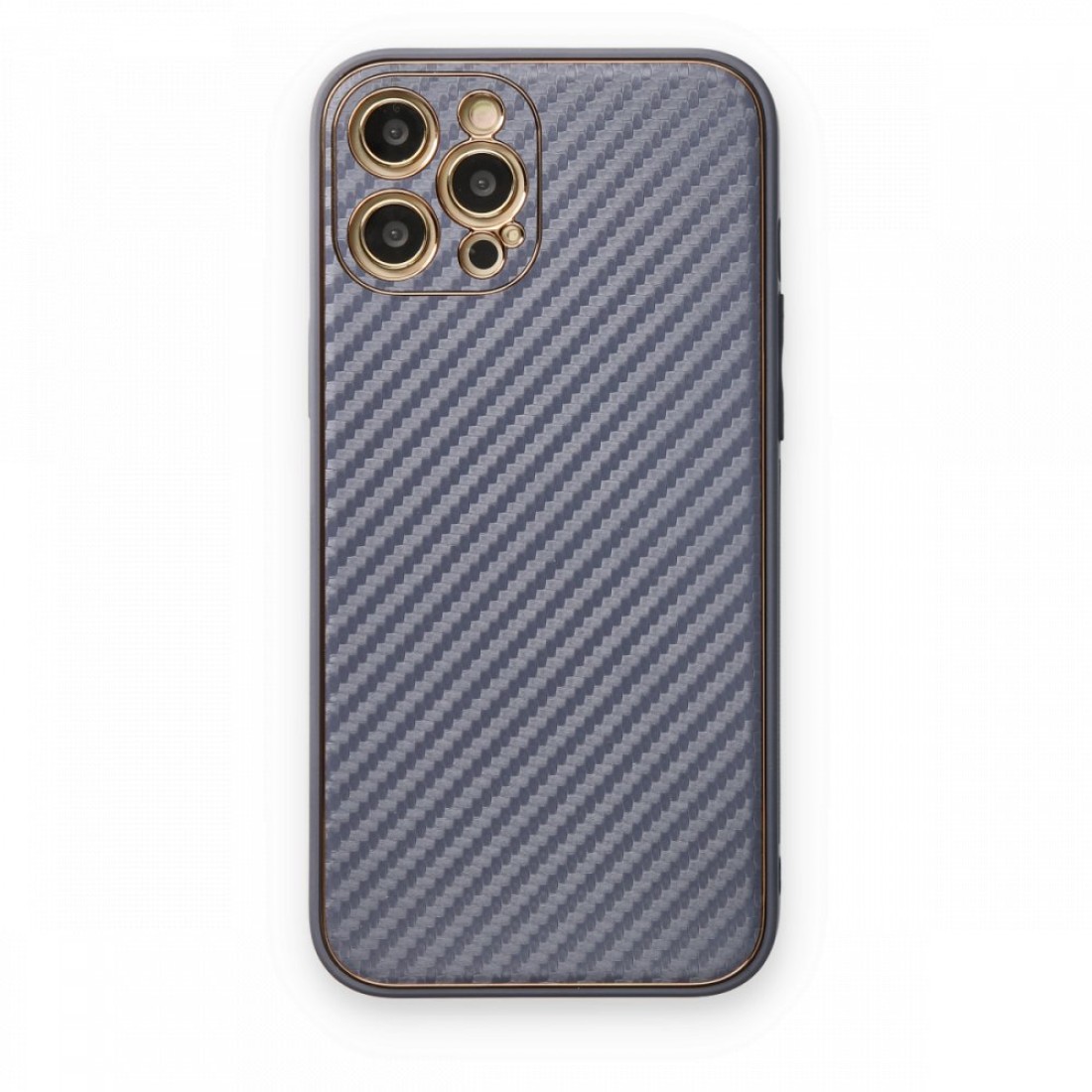 iPhone 12 Pro Kılıf Coco Karbon Silikon - Gri