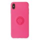 iPhone XS Max Kılıf Viktor Yüzüklü Silikon - Pembe iPhone XS Max Kılıf Viktor Yüzüklü Silikon - Pembe