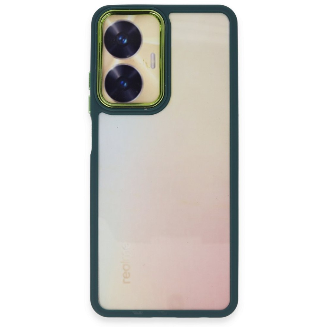 Realme C55 Kılıf Dora Kapak - Haki Yeşil