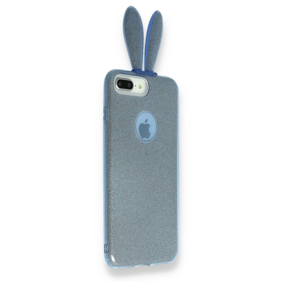  Samsung Galaxy A9 2018 Kılıf Rabbit Simli Silikon - Turkuaz