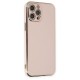  iPhone 12 Pro Kılıf Volet Silikon - Pembe