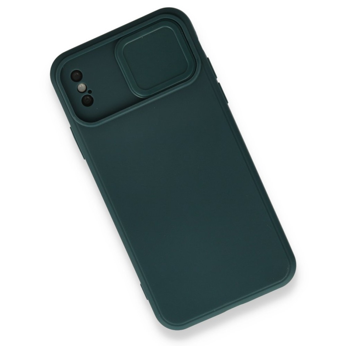  iPhone XS Kılıf Color Lens Silikon - Yeşil