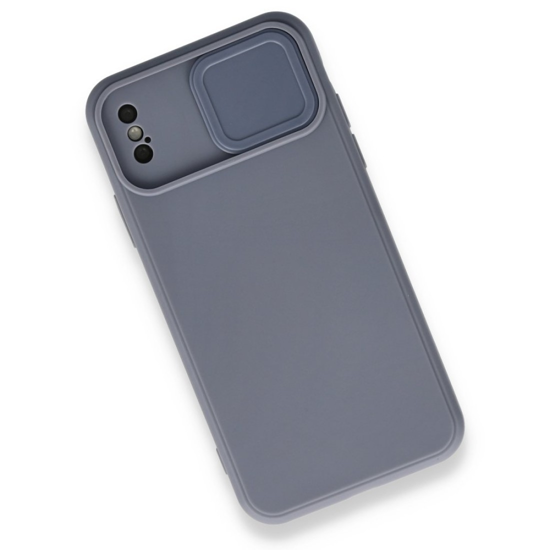 iPhone XS Kılıf Color Lens Silikon - Gri iPhone XS Kılıf Color Lens Silikon - Gri