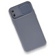 iPhone XS Kılıf Color Lens Silikon - Gri iPhone XS Kılıf Color Lens Silikon - Gri
