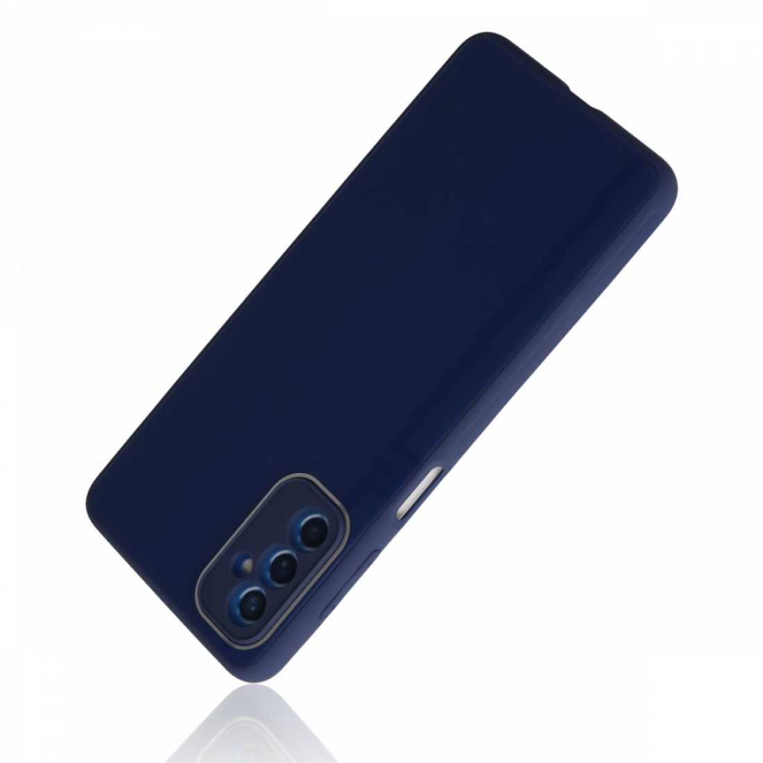  Samsung Galaxy M52 5G Kılıf Glass Kapak - Lacivert