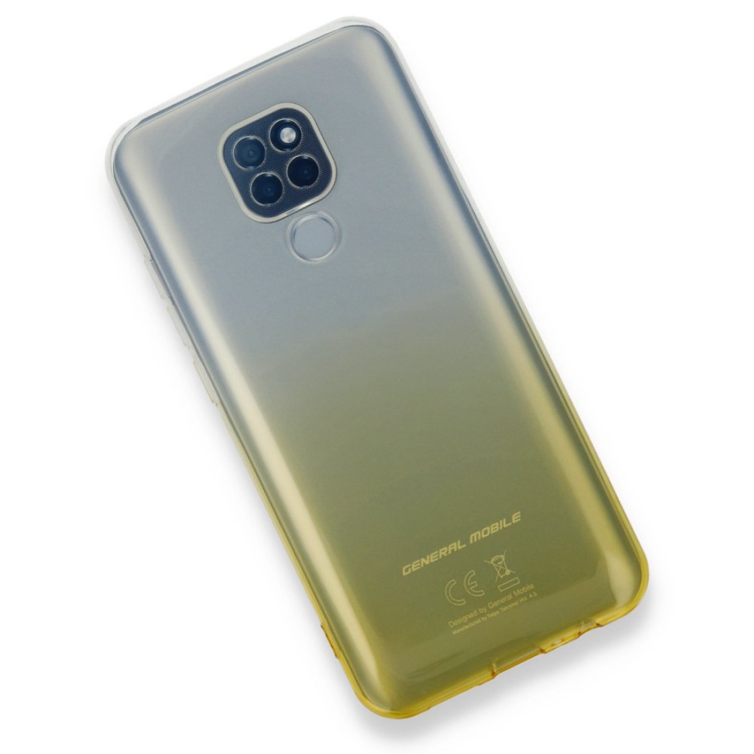  General Mobile GM 20 Kılıf Lüx Çift Renkli Silikon - Sarı