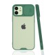  iPhone 12 Kılıf Platin Kamera Koruma Silikon - Yeşil
