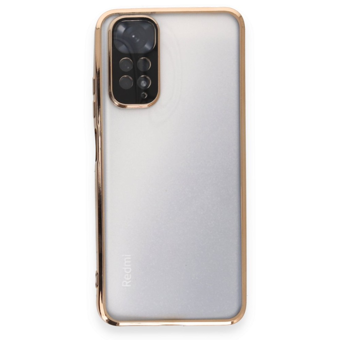  Xiaomi Redmi Note 12S Kılıf Razer Lensli Silikon - Gold