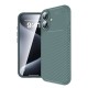 iPhone 16 Kılıf Auto Focus Karbon Kapak - Koyu Yeşil iPhone 16 Kılıf Auto Focus Karbon Kapak - Koyu Yeşil