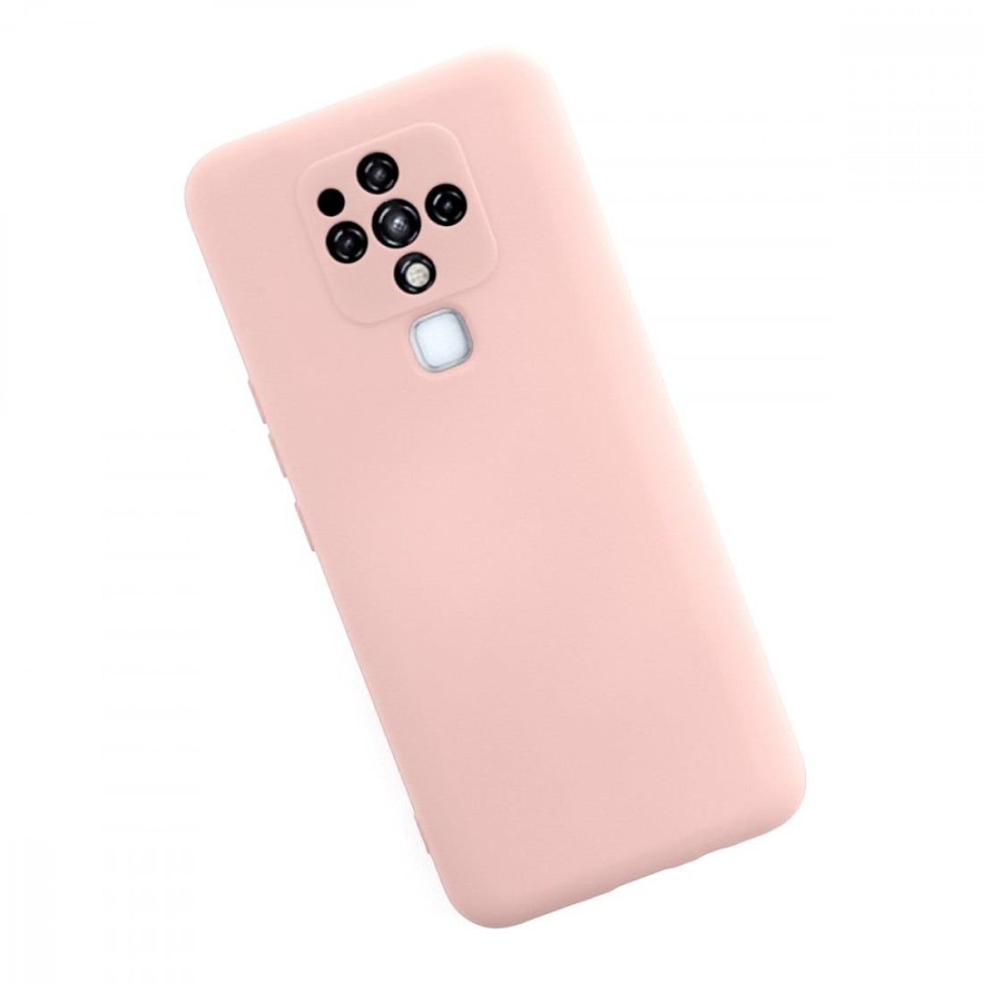  Tecno Camon 16 Kılıf Nano içi Kadife Silikon - Pudra