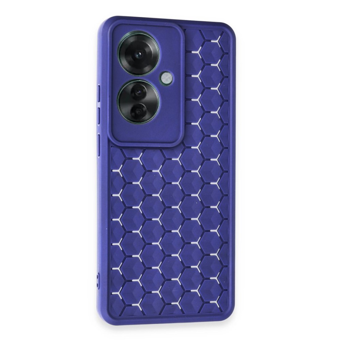 Oppo Reno 11F Kılıf Petek Silikon Kapak - Lacivert Oppo Reno 11F Kılıf Petek Silikon Kapak - Lacivert