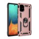  Samsung Galaxy A71 Kılıf Sofya Yüzüklü Silikon Kapak - Rose